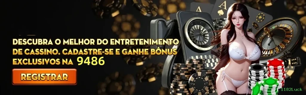 Imagem promocional da 1182Luck mostrando a plataforma e suas vantagens